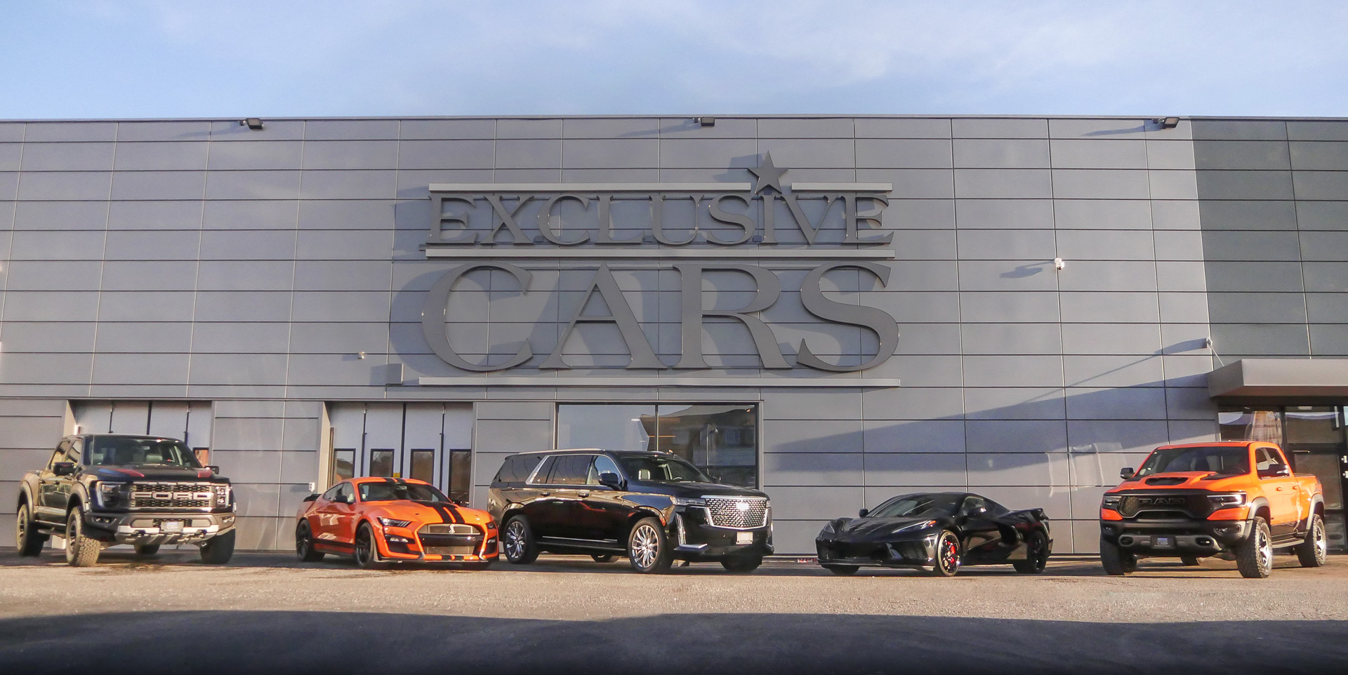 Exclusive Cars Dodge Ram Shelby GT500 Mustang Cadillac Escalade Corvette C8 TRX Ford Raptor